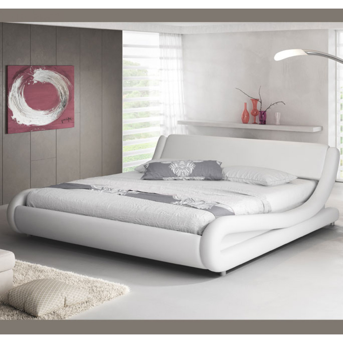 letto piccione bianco 180x200cm