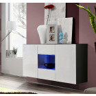 credenza viviana bianco nero